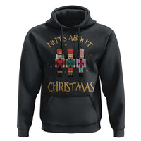 Funny Xmas Nutcracker Hoodie Nuts About Christmas Snowflake