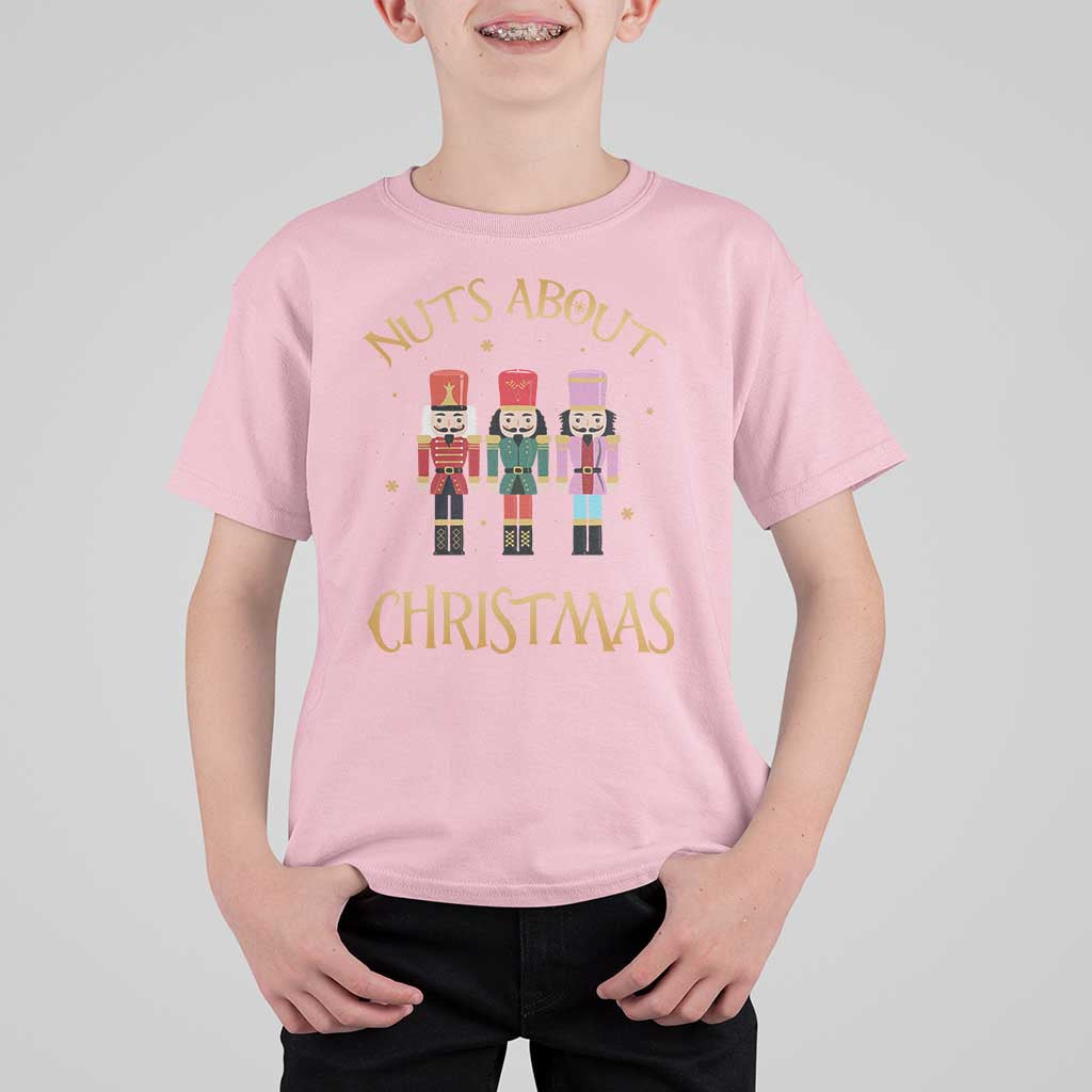 Funny Xmas Nutcracker T Shirt For Kid Nuts About Christmas Snowflake - Wonder Print Shop