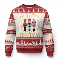 Funny Xmas Nutcracker Ugly Christmas Sweater Nuts About Xmas Snowflake - Wonder Print Shop