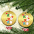 Funny Xmas Baseball Christmas Ornament Triple Ho Sport Santa Hat - Wonder Print Shop