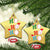 Funny Xmas Baseball Christmas Ornament Triple Ho Sport Santa Hat - Wonder Print Shop