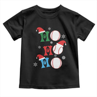 Funny Christmas Baseball Toddler T Shirt Triple Ho Sport Santa Hat