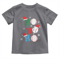 Funny Christmas Baseball Toddler T Shirt Triple Ho Sport Santa Hat