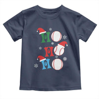 Funny Christmas Baseball Toddler T Shirt Triple Ho Sport Santa Hat