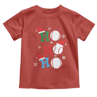 Funny Christmas Baseball Toddler T Shirt Triple Ho Sport Santa Hat