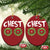Funny Xmas Couple Christmas Ornament Chest Nuts Bauble Xmas Wreath - Wonder Print Shop