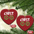 Funny Xmas Couple Christmas Ornament Chest Nuts Bauble Xmas Wreath - Wonder Print Shop