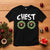 Funny Christmas Couple T Shirt Chest Nuts Bauble Xmas Wreath - Wonder Print Shop