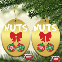 Funny Xmas Couple Christmas Ornament Chest Nuts Baubles - Wonder Print Shop