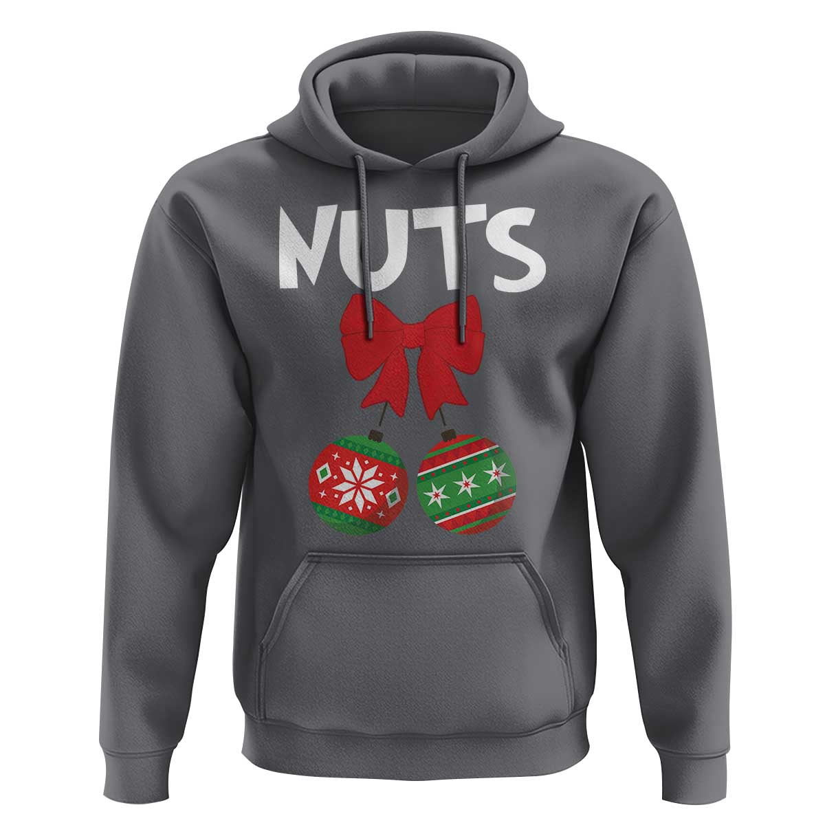 Funny Christmas Couple Hoodie Chest Nuts Baubles