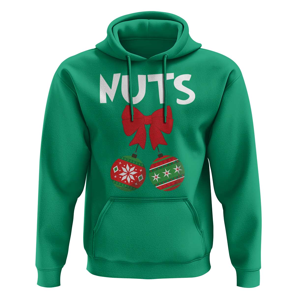 Funny Christmas Couple Hoodie Chest Nuts Baubles