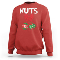 Funny Christmas Couple Sweatshirt Chest Nuts Baubles - Wonder Print Shop