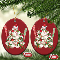 Funny Xmas Baseball Christmas Ornament Santa Sports Balls Snow Xmas Tree - Wonder Print Shop