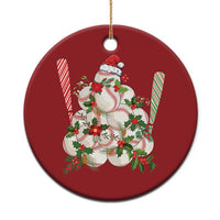 Funny Xmas Baseball Christmas Ornament Santa Sports Balls Snow Xmas Tree - Wonder Print Shop