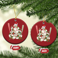 Funny Xmas Baseball Christmas Ornament Santa Sports Balls Snow Xmas Tree - Wonder Print Shop