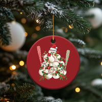 Funny Xmas Baseball Christmas Ornament Santa Sports Balls Snow Xmas Tree - Wonder Print Shop