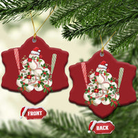 Funny Xmas Baseball Christmas Ornament Santa Sports Balls Snow Xmas Tree - Wonder Print Shop