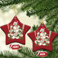 Funny Xmas Baseball Christmas Ornament Santa Sports Balls Snow Xmas Tree - Wonder Print Shop