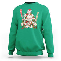 Funny Christmas Baseball Sweatshirt Santa Sports Balls Snow Xmas Tree - Wonder Print Shop