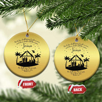 Christian Xmas Christmas Ornament And She Shall Bring Forth A Son And Thou Shalt Call His Name Jesus - Wonder Print Shop