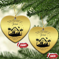 Christian Xmas Christmas Ornament And She Shall Bring Forth A Son And Thou Shalt Call His Name Jesus - Wonder Print Shop