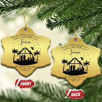 Christian Xmas Christmas Ornament And She Shall Bring Forth A Son And Thou Shalt Call His Name Jesus - Wonder Print Shop