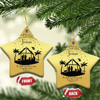 Christian Xmas Christmas Ornament And She Shall Bring Forth A Son And Thou Shalt Call His Name Jesus - Wonder Print Shop