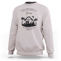 Christian Christmas Sweatshirt And She Shall Bring Forth A Son And Thou Shalt Call His Name Jesus - Wonder Print Shop