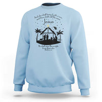 Christian Christmas Sweatshirt And She Shall Bring Forth A Son And Thou Shalt Call His Name Jesus - Wonder Print Shop