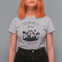 Christian Christmas T Shirt For Women And She Shall Bring Forth A Son And Thou Shalt Call His Name Jesus - Wonder Print Shop