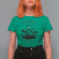 Christian Christmas T Shirt For Women And She Shall Bring Forth A Son And Thou Shalt Call His Name Jesus - Wonder Print Shop