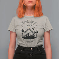 Christian Christmas T Shirt For Women And She Shall Bring Forth A Son And Thou Shalt Call His Name Jesus - Wonder Print Shop
