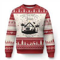 Christian Xmas Ugly Christmas Sweater And She Shall Bring Forth A Son And Thou Shalt Call His Name Jesus - Wonder Print Shop