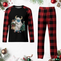 Funny Yule Yeti Plaid Pajama Set Christmas Mythical Creature Winter Solstice - Wonder Print Shop