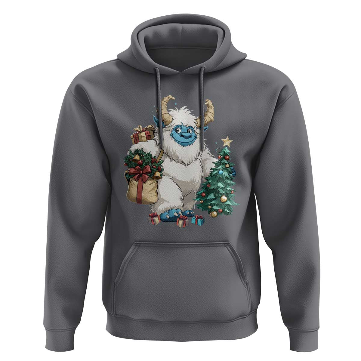 Funny Yule Yeti Hoodie Christmas Mythical Creature Winter Solstice