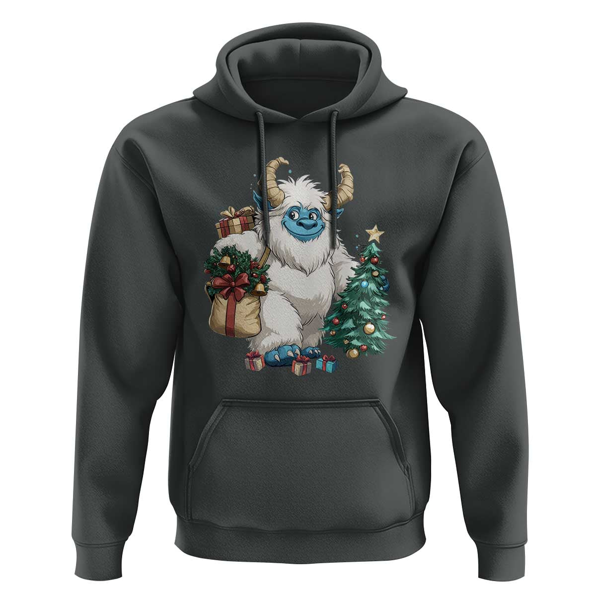 Funny Yule Yeti Hoodie Christmas Mythical Creature Winter Solstice