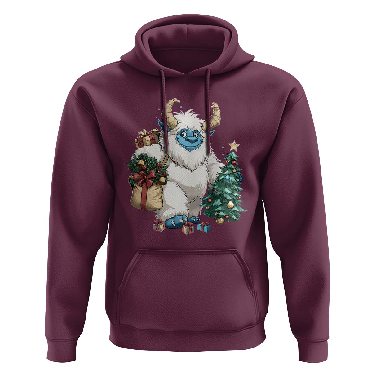 Funny Yule Yeti Hoodie Christmas Mythical Creature Winter Solstice