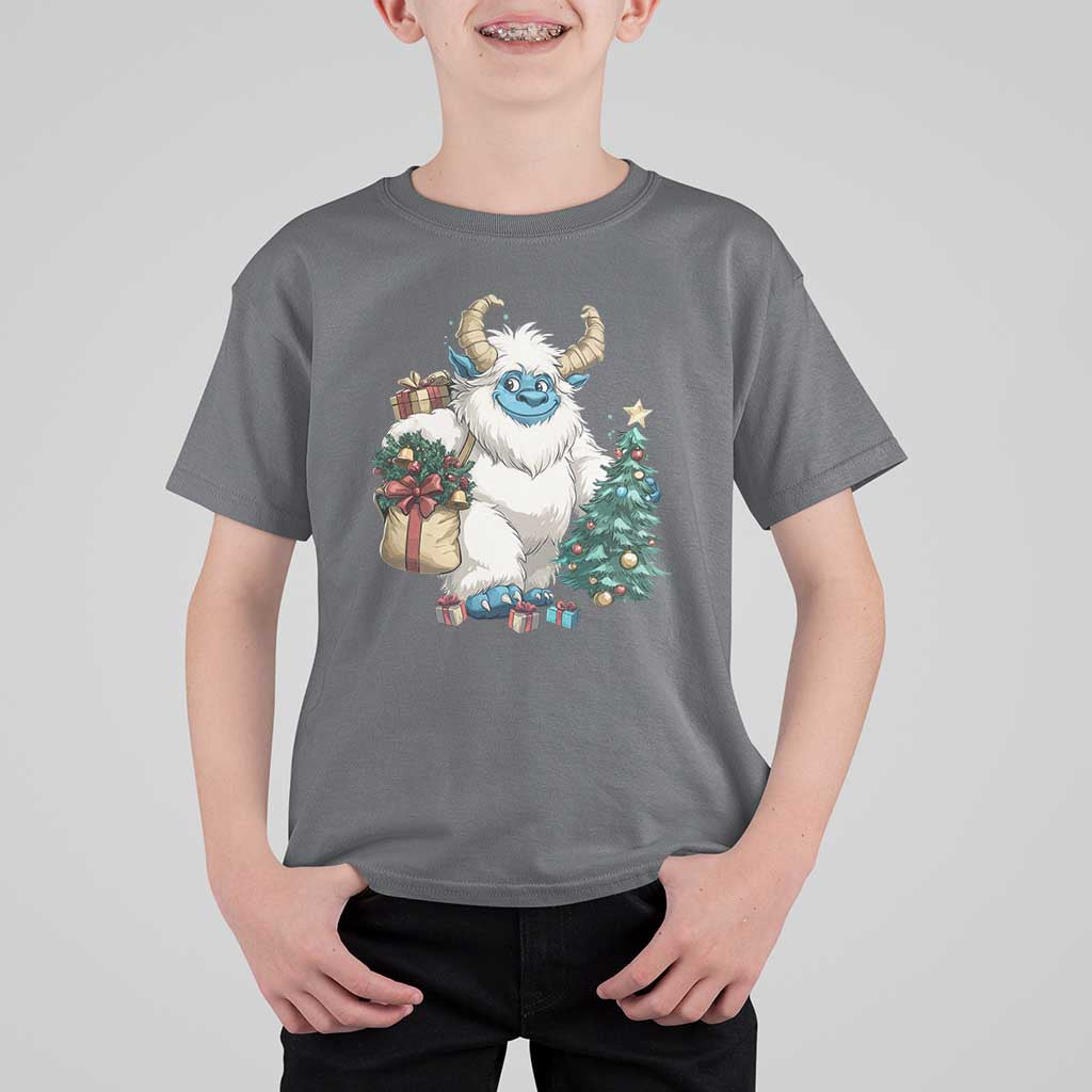 Funny Yule Yeti T Shirt For Kid Christmas Mythical Creature Winter Solstice - Wonder Print Shop