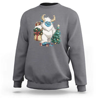 Funny Yule Yeti Sweatshirt Christmas Mythical Creature Winter Solstice - Wonder Print Shop