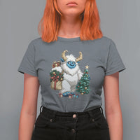 Funny Yule Yeti T Shirt For Women Christmas Mythical Creature Winter Solstice - Wonder Print Shop