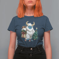 Funny Yule Yeti T Shirt For Women Christmas Mythical Creature Winter Solstice - Wonder Print Shop