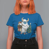 Funny Yule Yeti T Shirt For Women Christmas Mythical Creature Winter Solstice - Wonder Print Shop