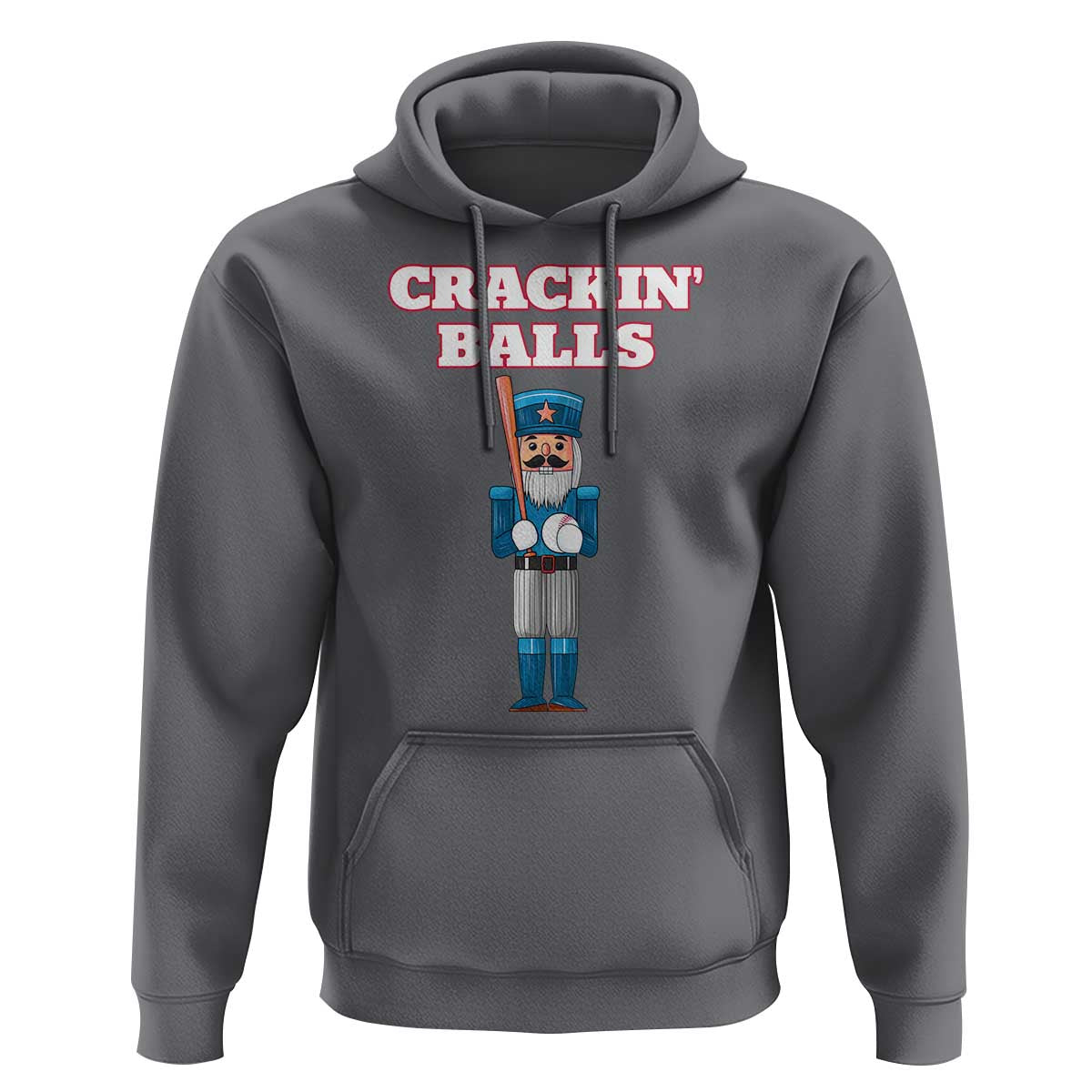 Funny Nutcracker Baseball Hoodie Crackin' Balls Baseball Players