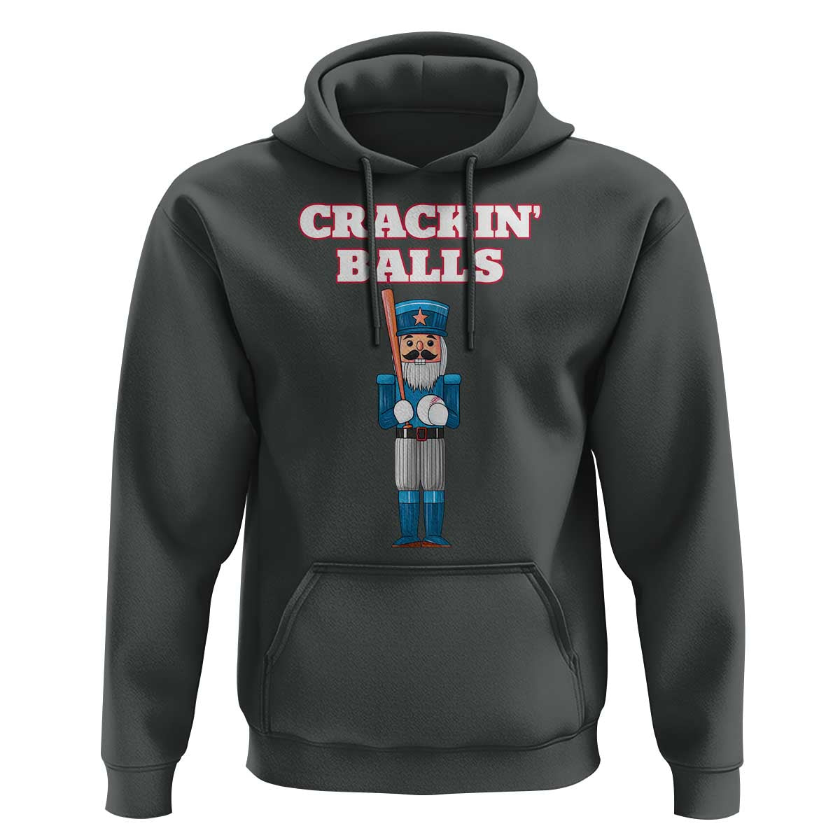 Funny Nutcracker Baseball Hoodie Crackin' Balls Baseball Players