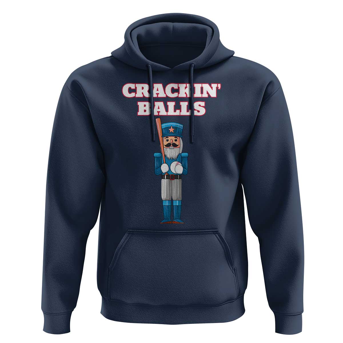 Funny Nutcracker Baseball Hoodie Crackin' Balls Baseball Players