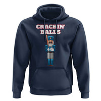 Funny Nutcracker Baseball Hoodie Crackin' Balls Baseball Players