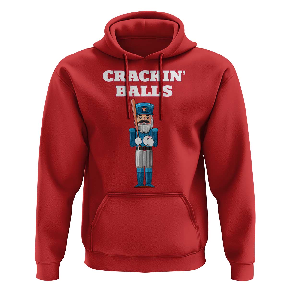 Funny Nutcracker Baseball Hoodie Crackin' Balls Baseball Players