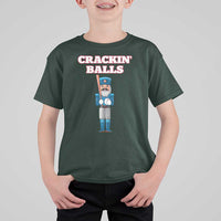 Funny Nutcracker Baseball T Shirt For Kid Crackin' Balls Baseball Players - Wonder Print Shop