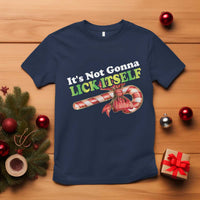 Funny Christmas Candy Cane T Shirt It's Not Gonna Lick Itself - Wonder Print Shop