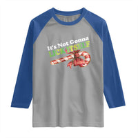 Funny Christmas Candy Cane Raglan Shirt It's Not Gonna Lick Itself - Wonder Print Shop